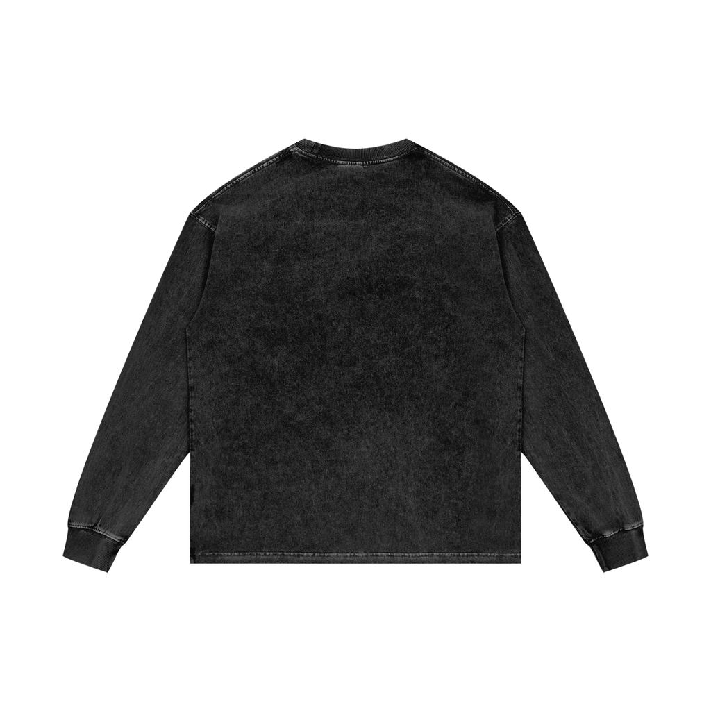 Acid Wash Long Sleeve Fitness