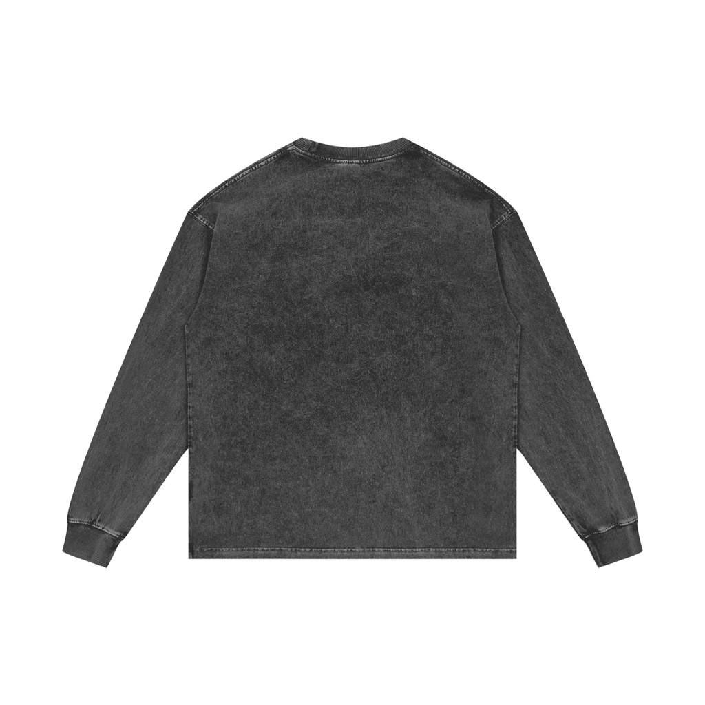 Acid Wash Long Sleeve Fitness
