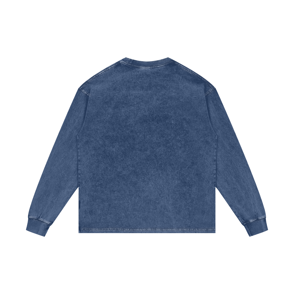 Acid Wash Long Sleeve Fitness
