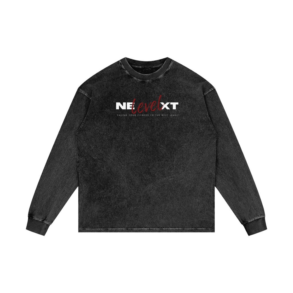 Acid Wash Long Sleeve Fitness